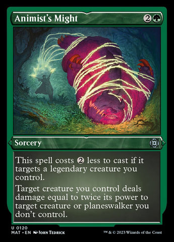 Animist's Might (Foil Etched) [March of the Machine: The Aftermath] 