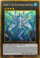 Number 37: Hope Woven Dragon Spider Shark [PGL3-EN007] Gold Secret Rare 