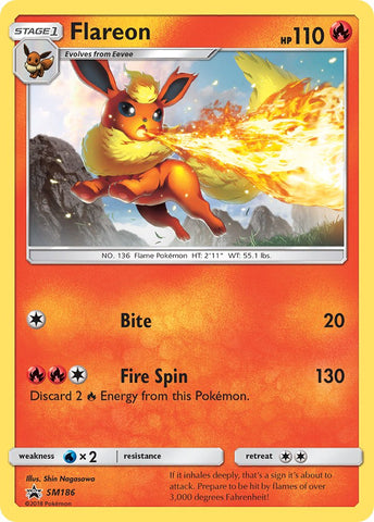 Flareon (SM186) [Sun &amp; Moon: Black Star Promos] 