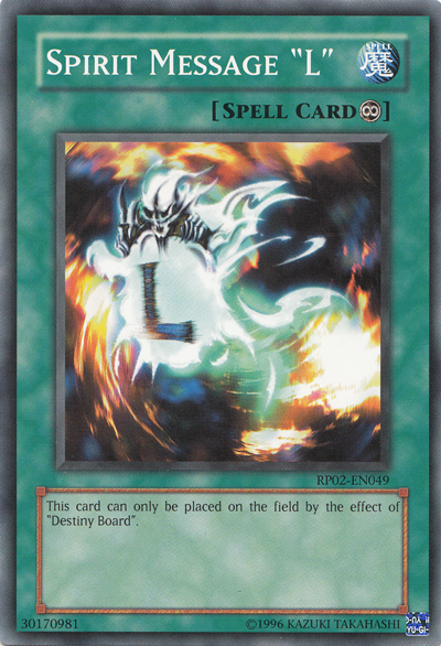 Spirit Message "L" [RP02-EN049] Common 