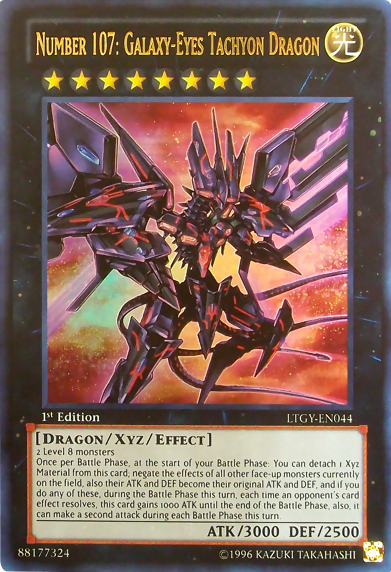Number 107: Galaxy-Eyes Tachyon Dragon [LTGY-EN044] Ultra Rare 