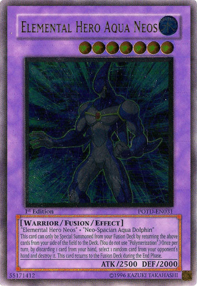 Elemental Hero Aqua Neos [POTD-EN031] Ultimate Rare 
