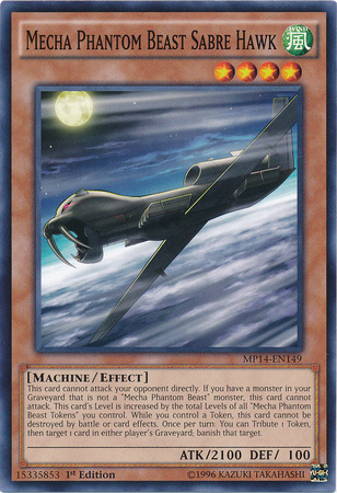 Mecha Phantom Beast Saber Hawk [MP14-EN149] Common 