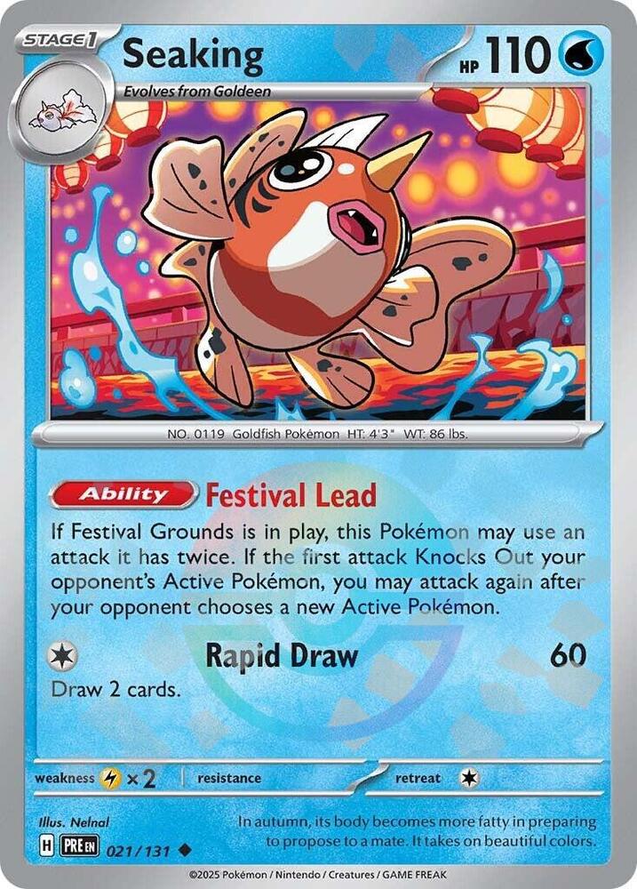 Seaking (021/131) (Poke Ball Pattern) [Scarlet &amp; Violet: Prismatic Evolutions] 