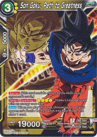 Son Goku, Path to Greatness (P-115) [Magnificent Collection Forsaken Warrior] 