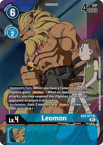 Leomon [EX2-017] (Alternate Art) [Digital Hazard] 