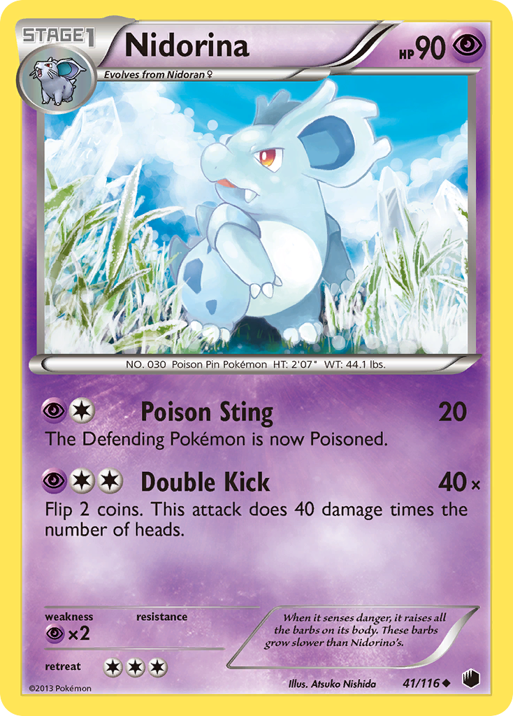 Nidorina (41/116) [Black &amp; White: Plasma Freeze] 