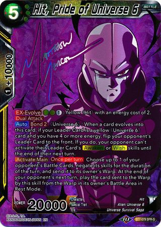 Hit, Pride of Universe 6 (SPR Signature) (BT7-079) [Assault of the Saiyans] 