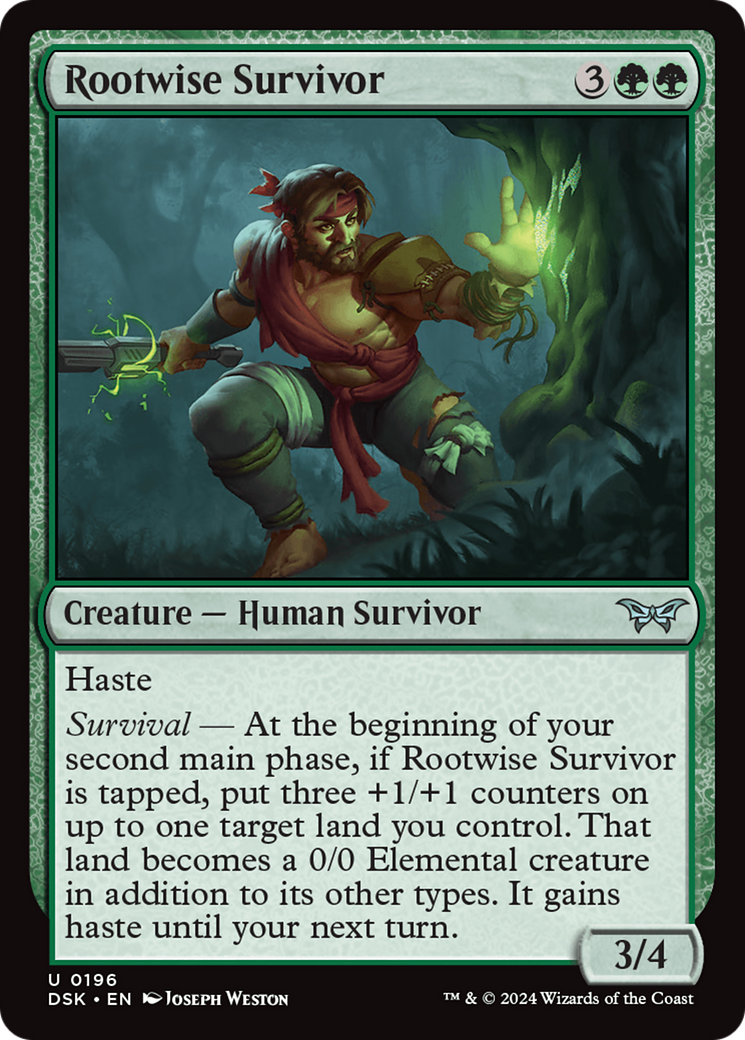 Rootwise Survivor [Duskmorn: House of Horror] 