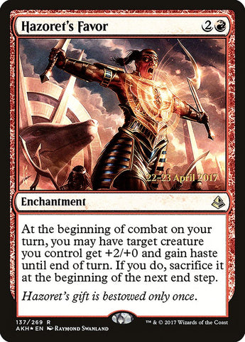 Hazoret's Favor [Amonkhet Prerelease Promos] 
