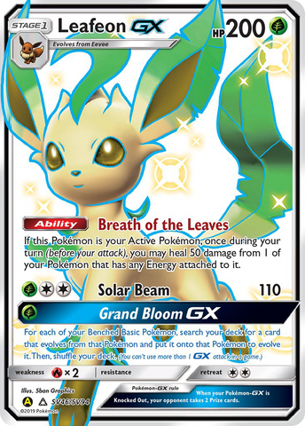 Leafeon GX (SV46/SV94) [Sun &amp; Moon: Hidden Fates - Shiny Vault] 