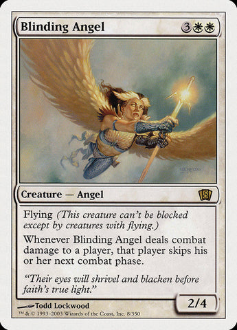 Blinding Angel (8th Edition) [Oversize Cards] 