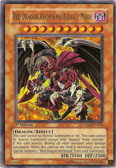 Red Dragon Archfiend/Assault Mode [CRMS-EN004] Ultra Rare 