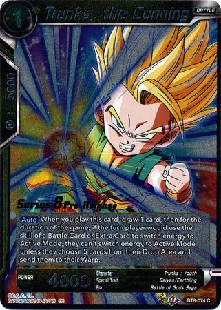 Trunks, the Cunning (BT8-074_PR) [Malicious Machinations Prerelease Promos] 