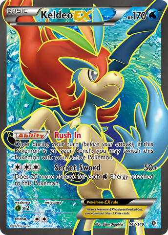 Keldeo EX (142/149) [Black &amp; White: Boundaries Crossed] 