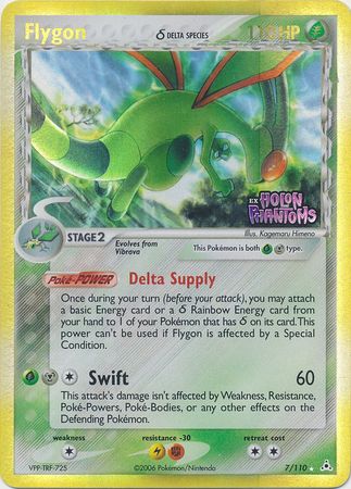 Flygon (7/110) (Delta Species) (Stamped) [EX: Holon Phantoms] 
