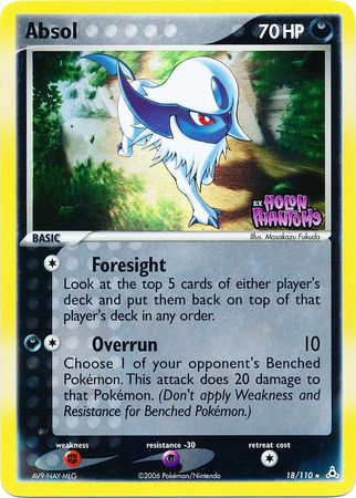Absol (18/110) (Stamped) [EX: Holon Phantoms] 