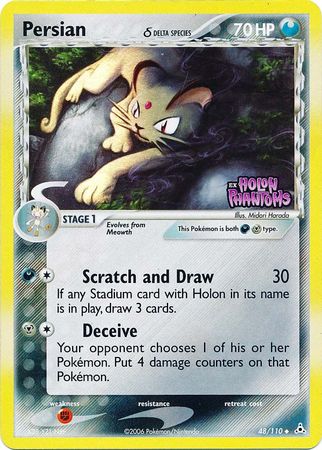Persian (48/110) (Delta Species) (Stamped) [EX: Holon Phantoms] 