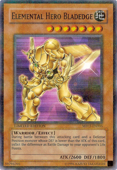 Elemental Hero Bladedge [MF03-EN005] Parallel Rare 