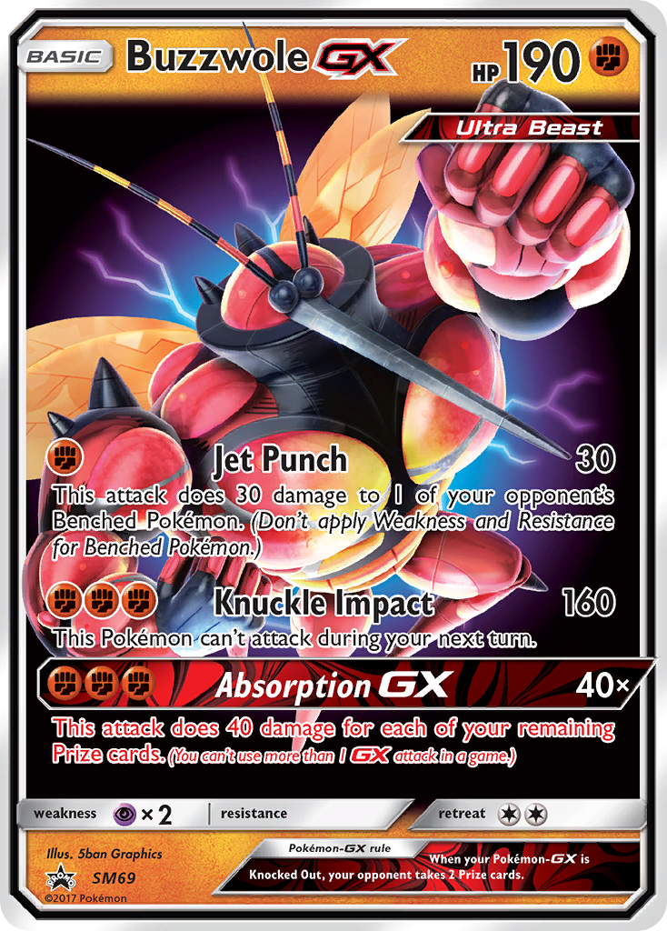 Buzzwole GX (SM69) [Sun &amp; Moon: Black Star Promos] 