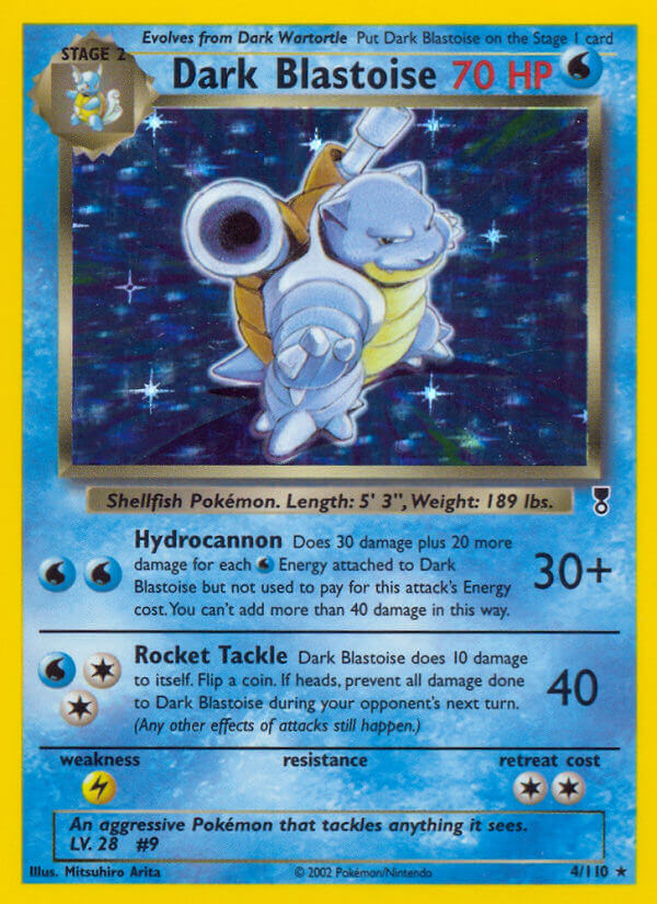 Dark Blastoise (4/110) (WotC) (Theme Deck Exclusive) [Legendary Collection] 