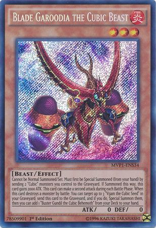 Blade Garoodia the Cubic Beast [MVP1-ENS34] Secret Rare 