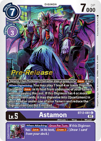 Astamon [BT12-081] [Across Time Pre-Release Cards] 