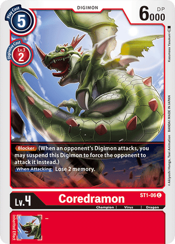 Coredramon [ST1-06] [Starter Deck: Gaia Red] 