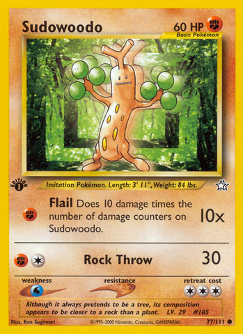 Sudowoodo (77/111) [Neo Genesis 1st Edition] 
