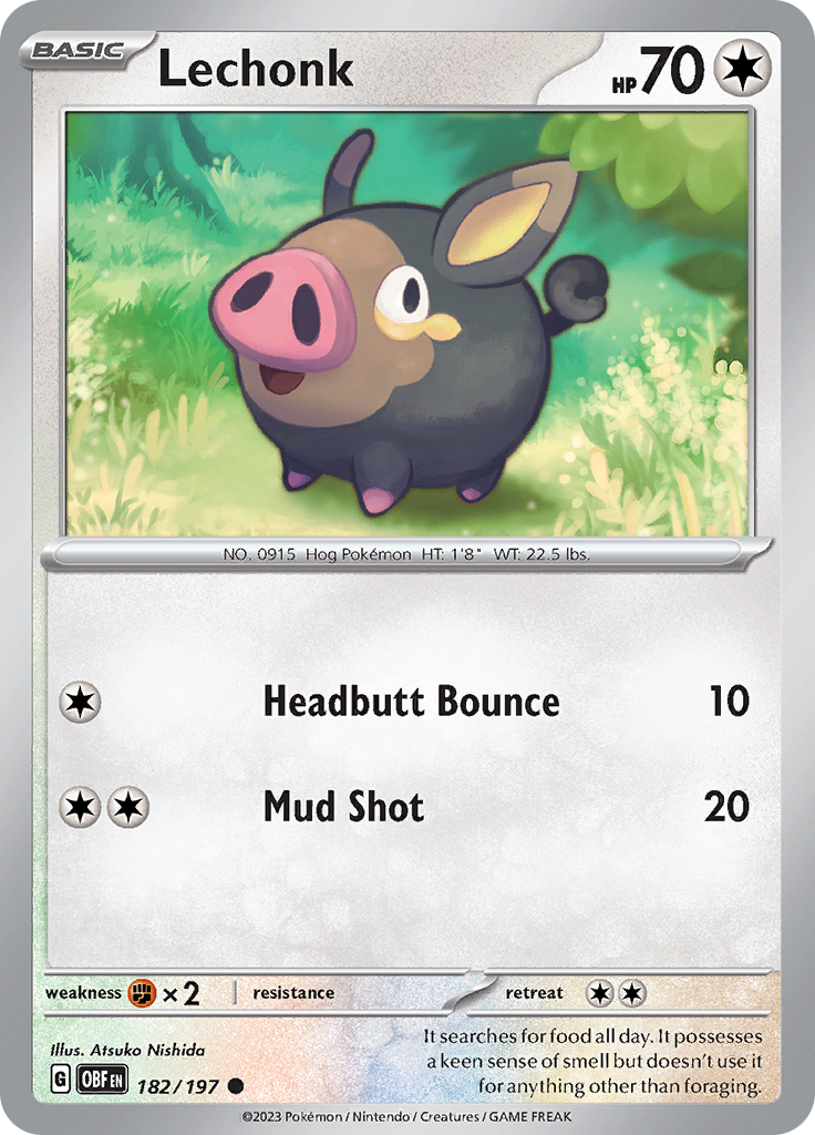 Lechonk (182/197) [Scarlet &amp; Violet: Obsidian Flames] 