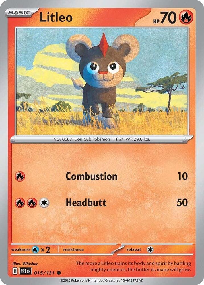 Litleo (015/131) [Scarlet &amp; Violet: Prismatic Evolutions] 