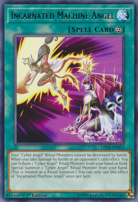 Incarnated Machine Angel [LED4-EN015] Rare 