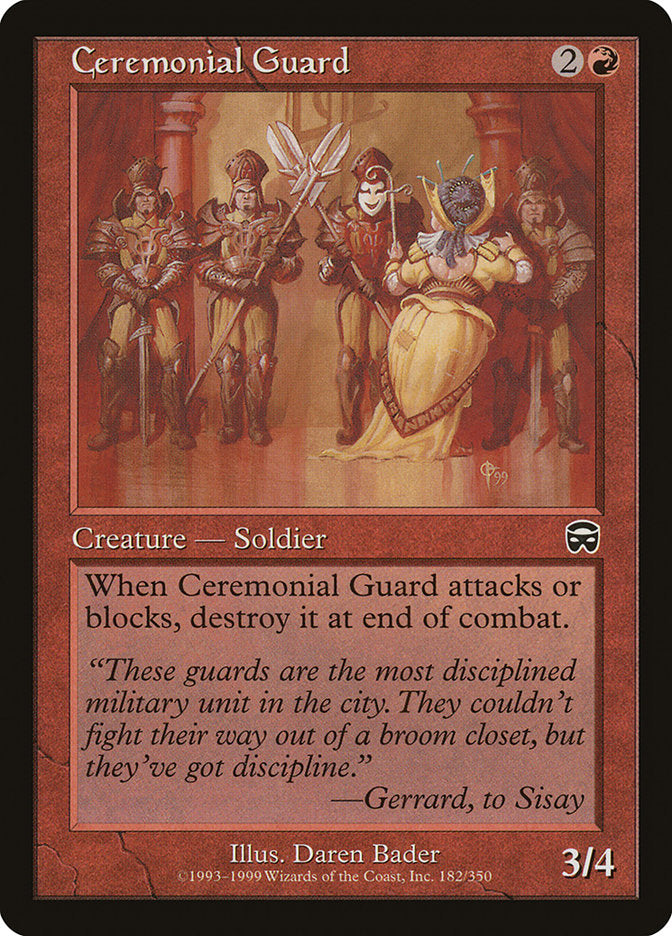 Ceremonial Guard [Mercadian Masks] 