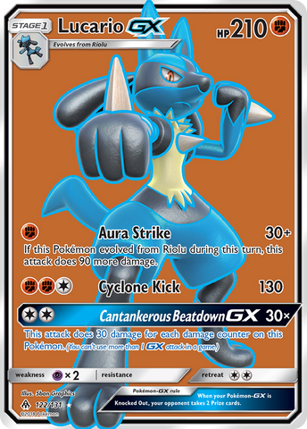 Lucario GX (122/131) [Sun &amp; Moon: Forbidden Light] 