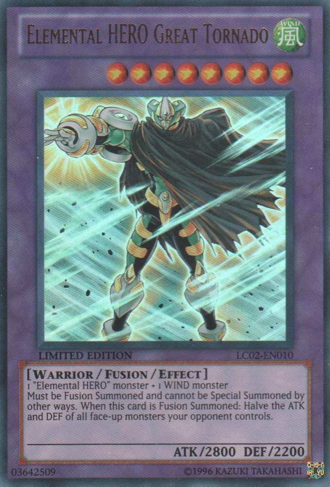 Elemental HERO Great Tornado [LC02-EN010] Ultra Rare 