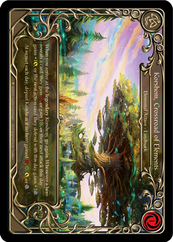 Korshem, Crossroad of Elements [ELE000] (Tales of Aria) 1st Edition Cold Foil 