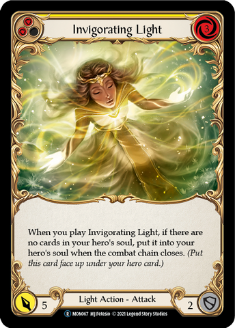 Invigorating Light (Yellow) [U-MON067-RF] (Monarch Unlimited) Unlimited Rainbow Foil 