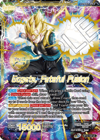 Son Goku &amp; Vegeta // Gogeta, Fateful Fusion (2021 Championship Top 16) (BT12-122) [Tournament Promotion Cards] 
