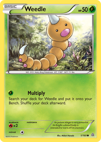 Weedle (1/160) [XY: Primal Clash] 