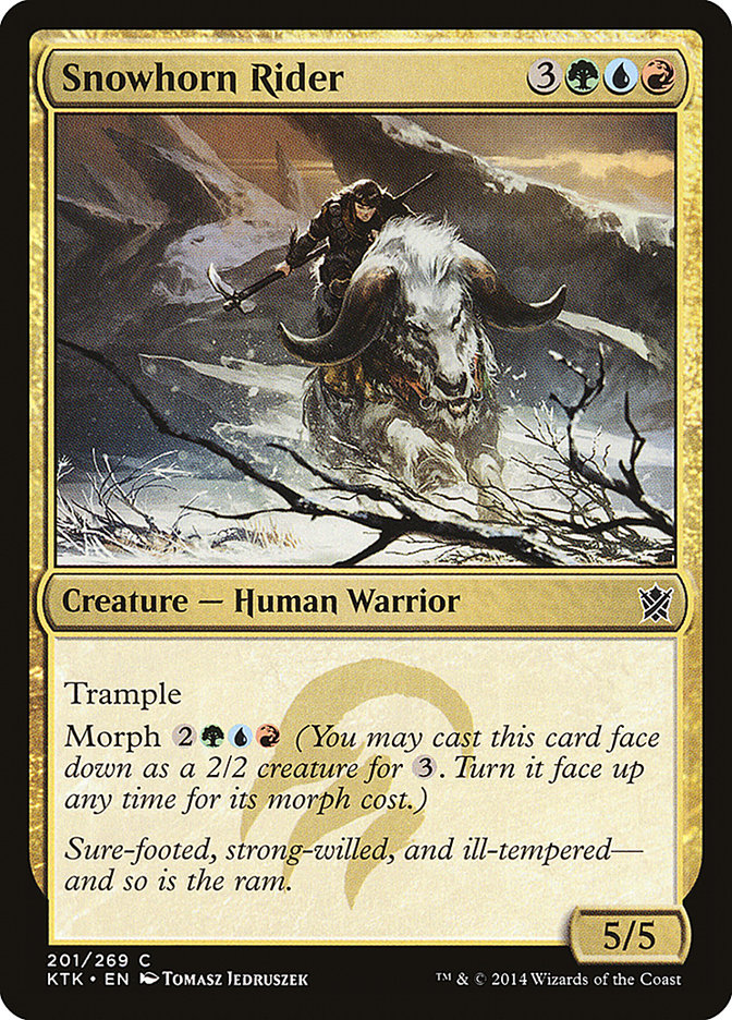 Snowhorn Rider [Khans of Tarkir] 