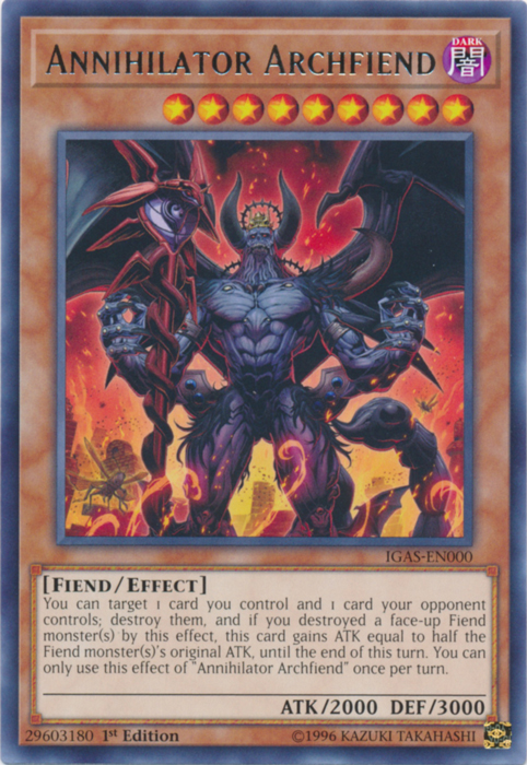 Annihilator Archfiend [IGAS-EN000] Rare 