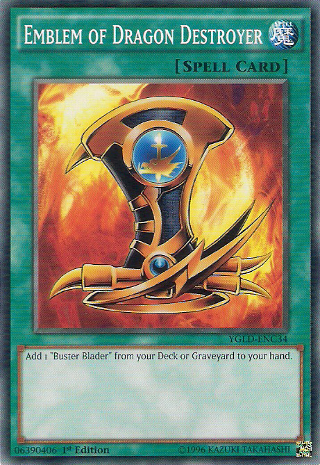 Emblem of Dragon Destroyer [YGLD-ENC34] Common 