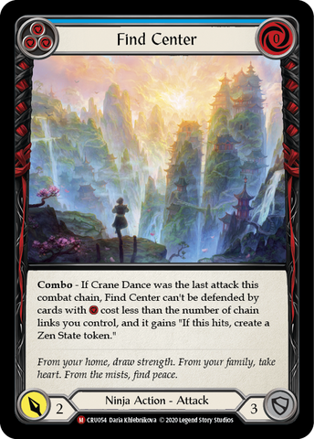 Find Center [CRU054] (Crucible of War) 1st Edition Rainbow Foil 