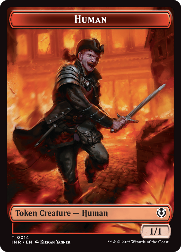 Elemental // Human (0014) Double-Sided Token [Innistrad Remastered Tokens] 