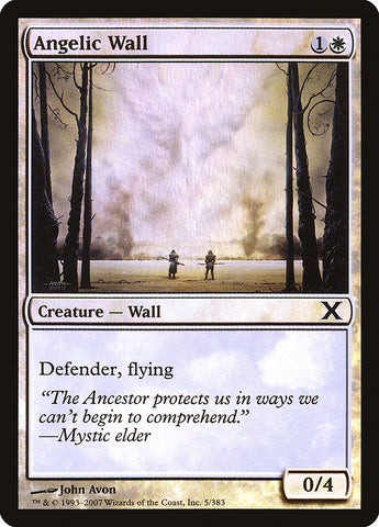 Angelic Wall (Premium Foil) [Tenth Edition] 