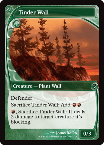 Tinder Wall (Future Sight) [Mystery Booster 2] 