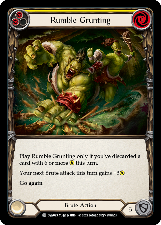 Rumble Grunting (Yellow) [DYN023] (Dynasty) 