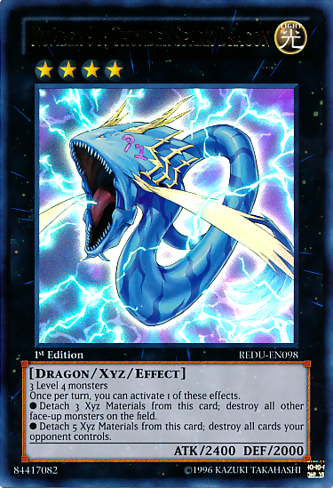 Number 91: Thunder Spark Dragon [REDU-EN098] Ultra Rare 