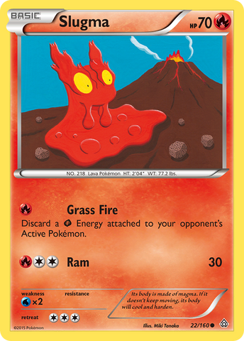 Slugma (22/160) [XY: Primal Clash] 