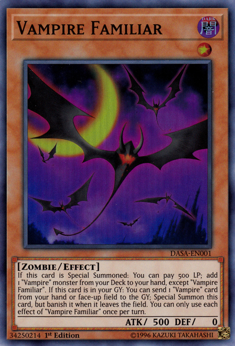 Vampire Familiar [DASA-EN001] Super Rare 
